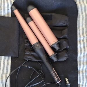 rose gold 3-in-1 curling wand